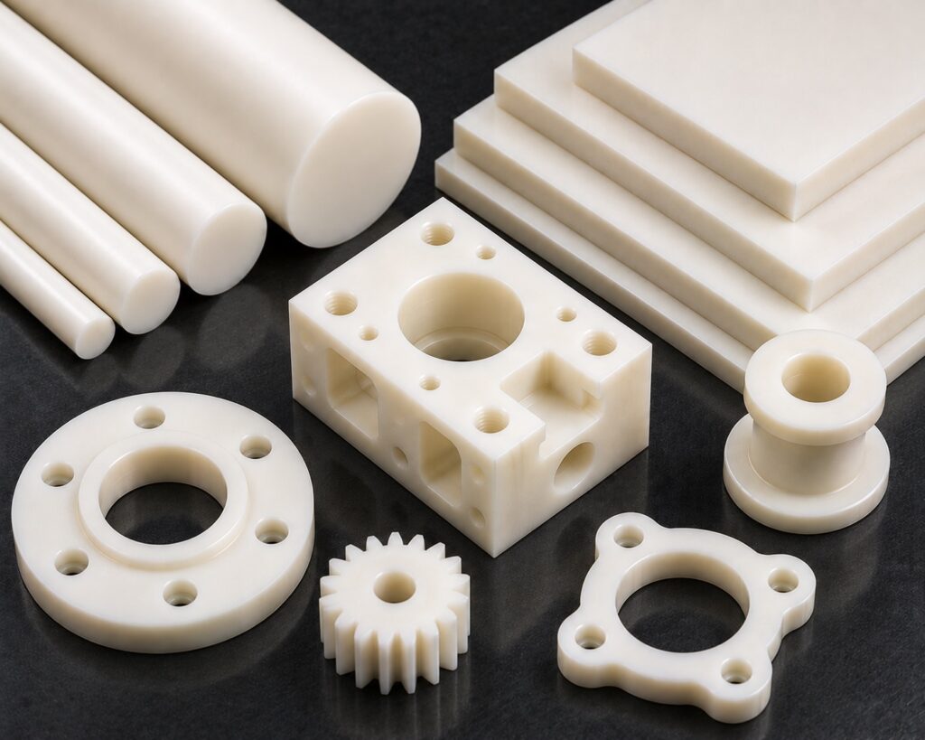 ABS plastic stock and precision CNC machined components